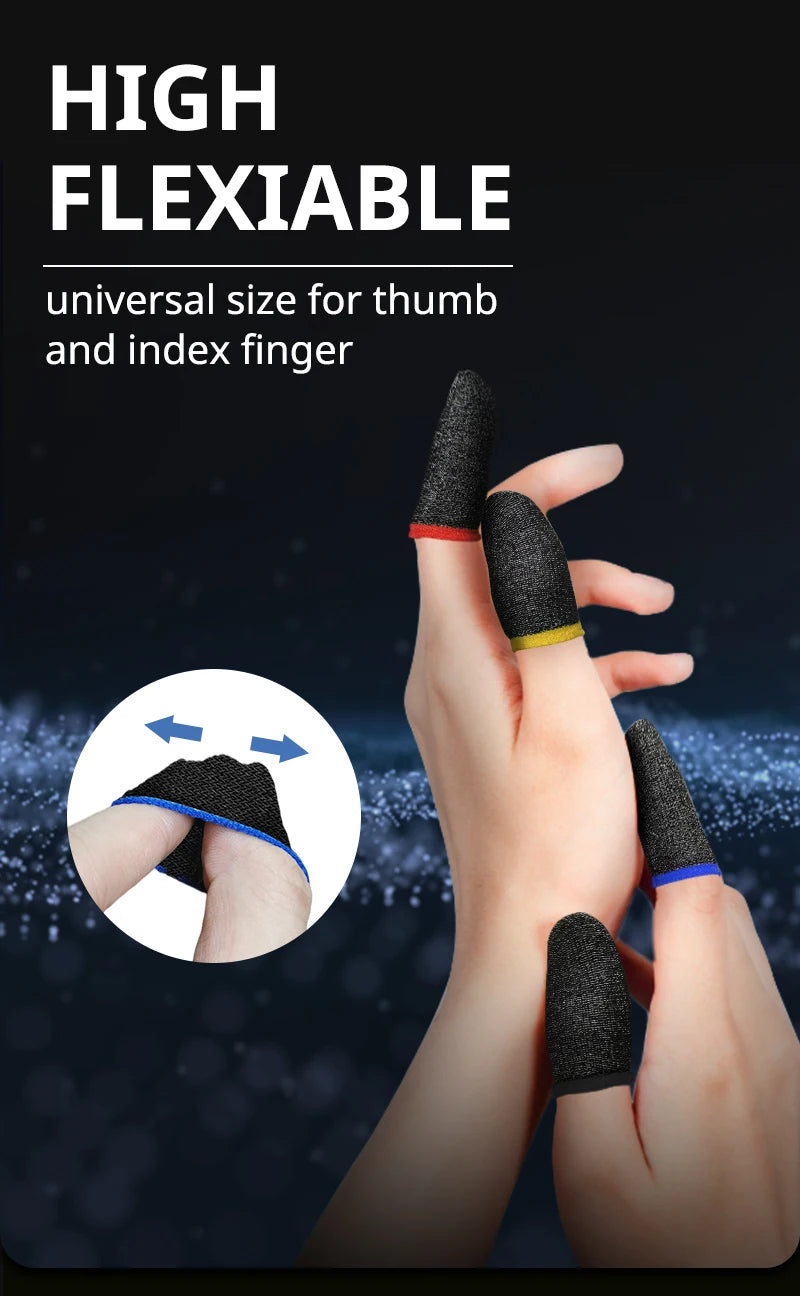 20pcs 40pcs Fingertips For Game PUBG Mobile Anti Slip Finger Glove Game Controller Finger Sleeve For Touch Screen Mobile Gaming