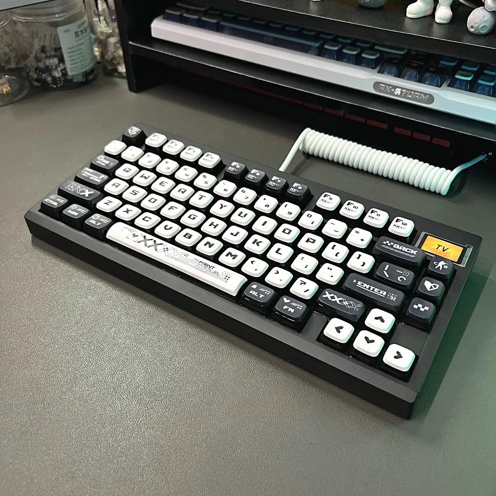 OEM Backlit Keycaps EVA CS GO PBT PC Pudding Keycap For Gaming Mechanical Keyboard Dye Sub Key Caps Anime Theme 61 82 104 Keys