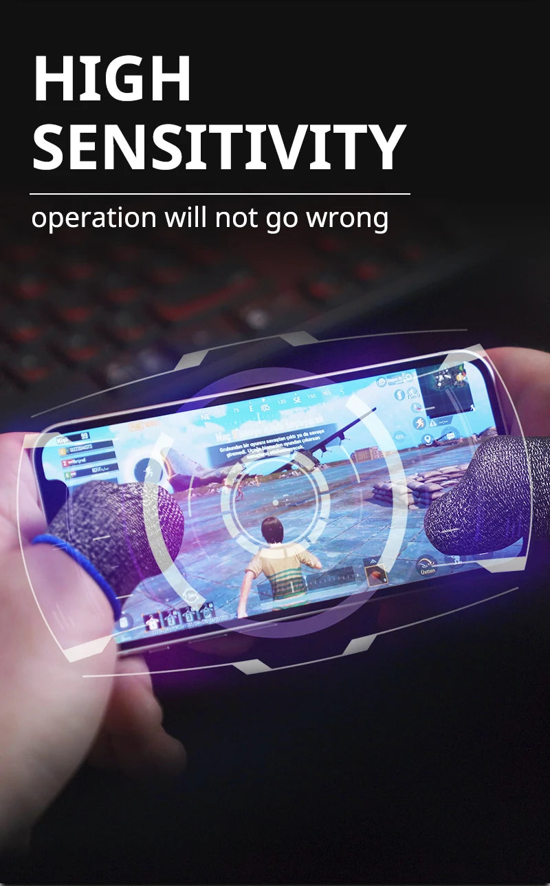 20pcs 40pcs Fingertips For Game PUBG Mobile Anti Slip Finger Glove Game Controller Finger Sleeve For Touch Screen Mobile Gaming