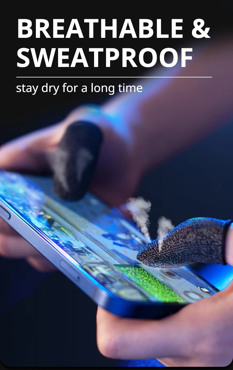 20pcs 40pcs Fingertips For Game PUBG Mobile Anti Slip Finger Glove Game Controller Finger Sleeve For Touch Screen Mobile Gaming