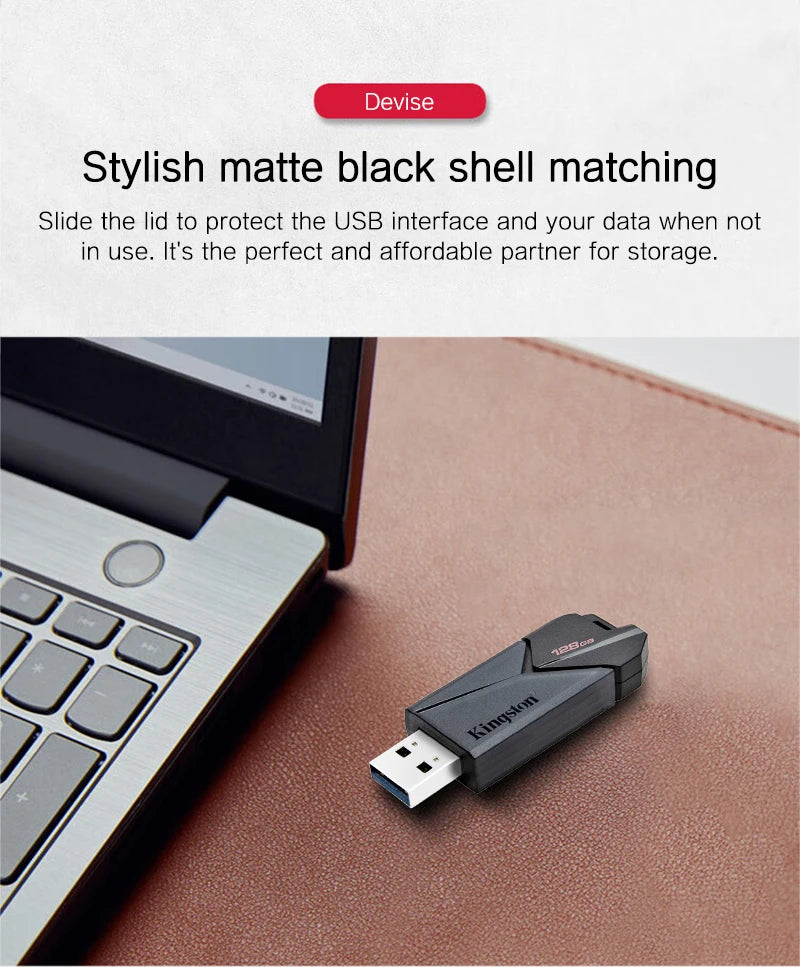 Kingston DataTraveler Exodia Onyx USB Flash Drive 64GB 128GB 256GB USB 3.2 Gen 1 Pen Drive Black DTXOM Flash Drive for Computer