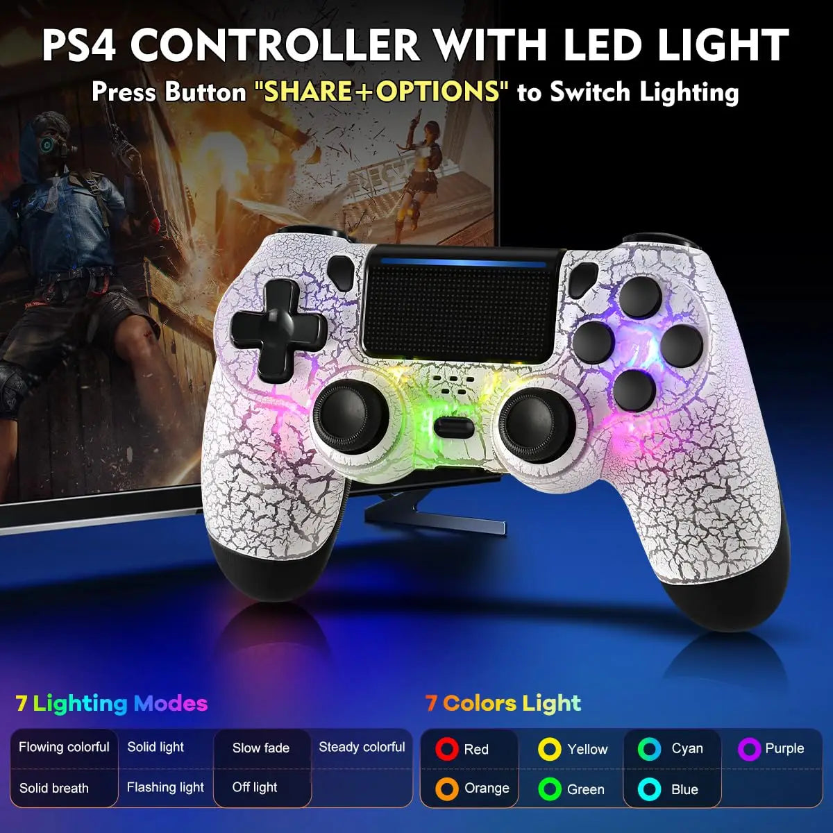 Controller for PS4 Slim Pro Joystick Gamepad Dual Vibration Wireless Bluetooth Joypad For PlayStation 4 Joypad PC/IOS/Android