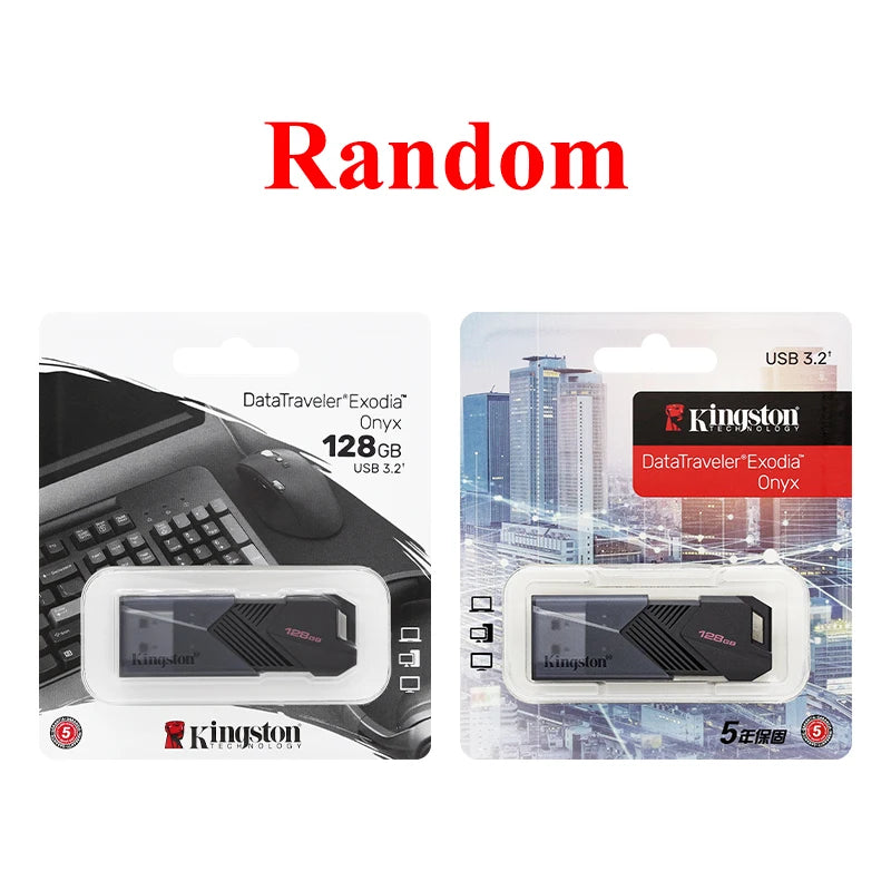 Kingston DataTraveler Exodia Onyx USB Flash Drive 64GB 128GB 256GB USB 3.2 Gen 1 Pen Drive Black DTXOM Flash Drive for Computer