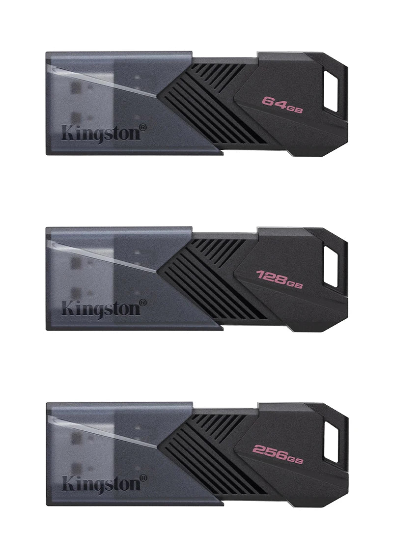 Kingston DataTraveler Exodia Onyx USB Flash Drive 64GB 128GB 256GB USB 3.2 Gen 1 Pen Drive Black DTXOM Flash Drive for Computer